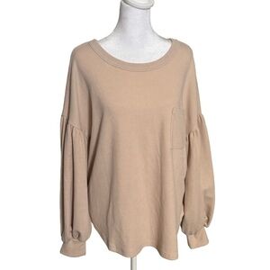Loveriche Love Riche Blush Long Sleeve Polyester Spandex Top Women Size S